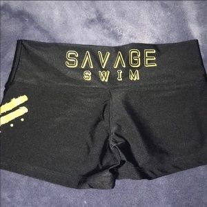 Savage Swim Black Shorties